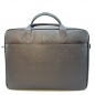Preview: BGents leather Business Bag grey, front